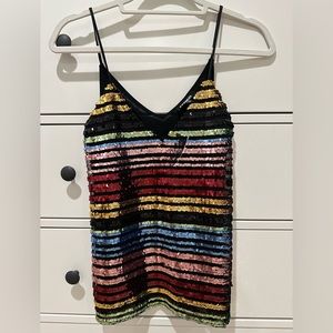 Express Sequin Top, NWT
